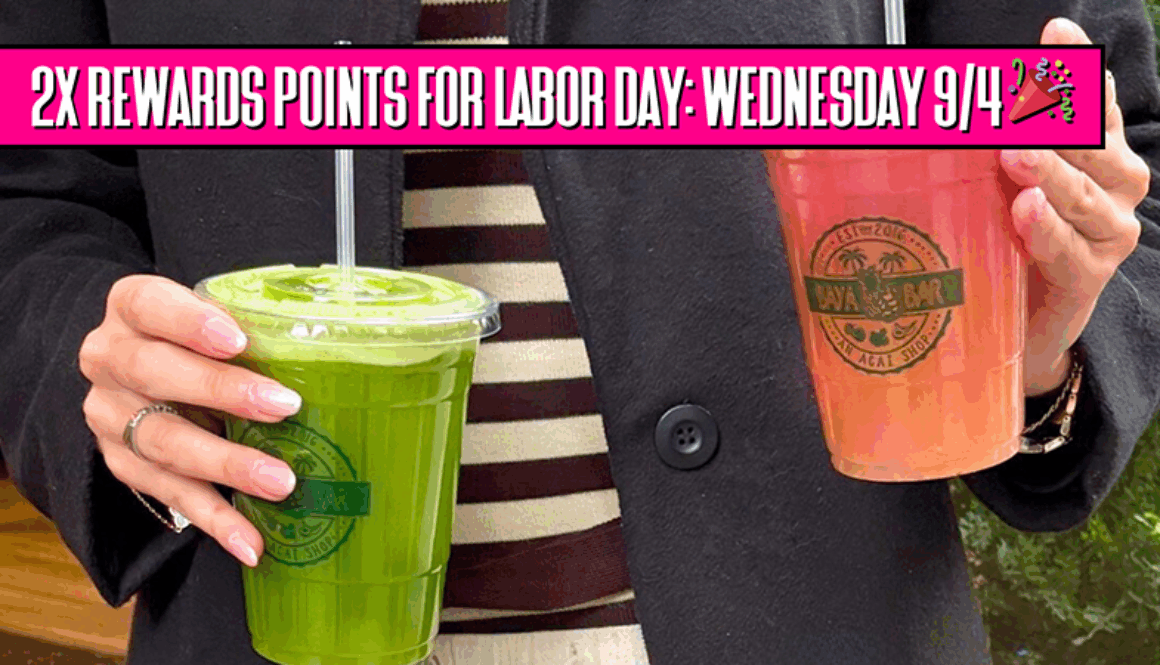 2x Rewards Points for Labor Day Wednesday