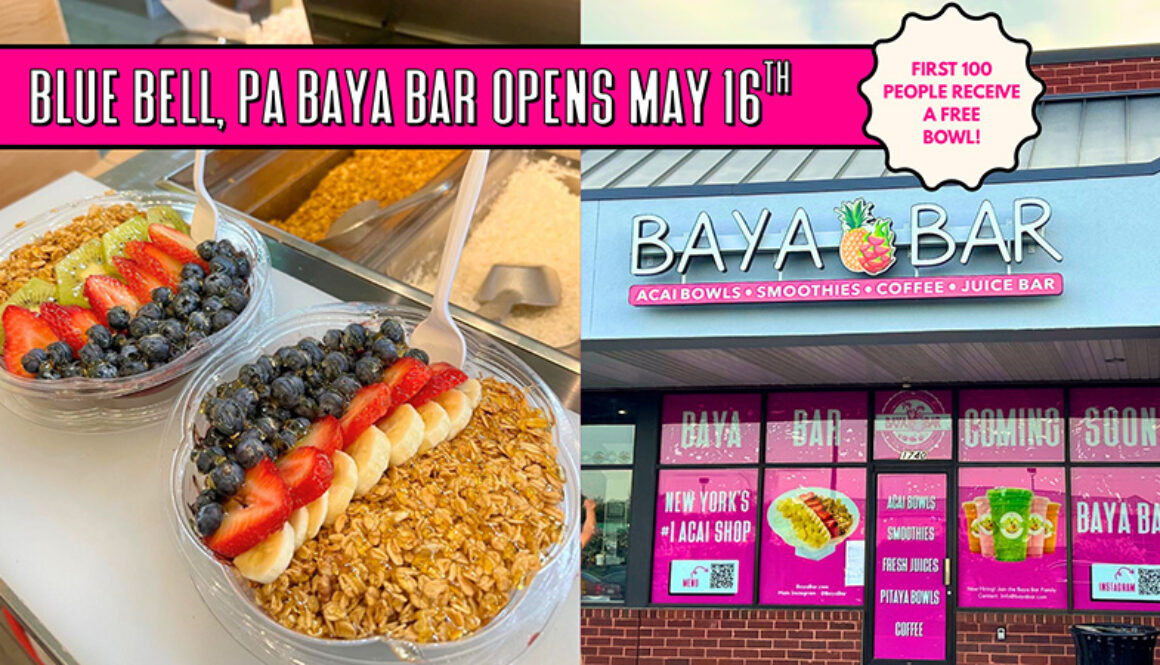 Blue Bell, PA Baya Bar opens May 16th